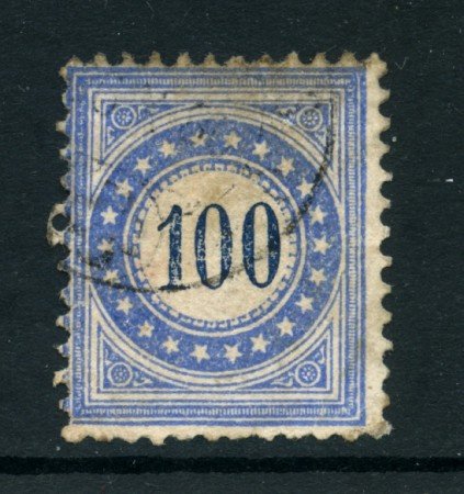 1878/1880 - LOTTO/23981 - SVIZZERA - SEGNATASSE - 100c. OLTREMARE - USATO