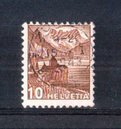 1939 - LOTTO/SVI348U - SVIZZERA - 10c. CASTELLO DI CHILLON - USATO