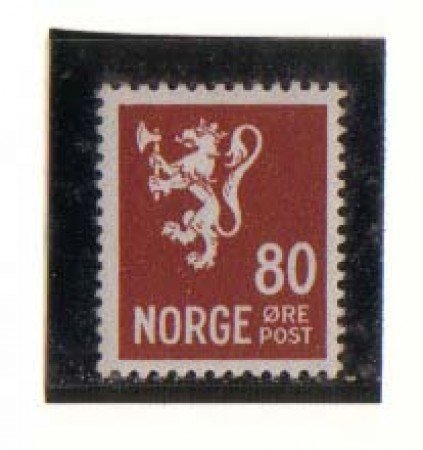 1947 - LOTTO/NORV292N - NORVEGIA - 80 ORE BRUNO - NUOVO