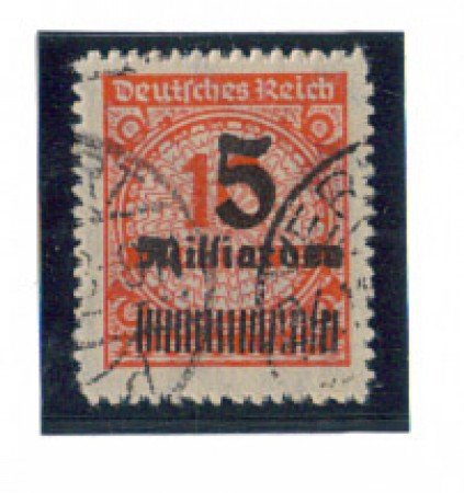 1923 - LOTTO/3448 - GERMANIA  REICH - 5MD SU 10MN.