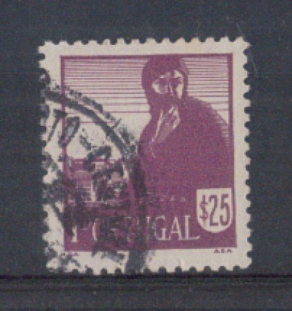 1941 - LOTTO/9708EU - PORTOGALLO - 25c. COSTUMI REGIONALI- USATO