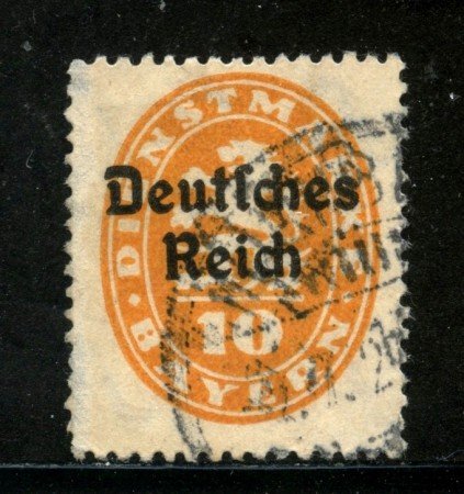 1920 - GERMANIA REICH SERVIZI - 10p. ARANCIO - USATO - LOTTO/29249