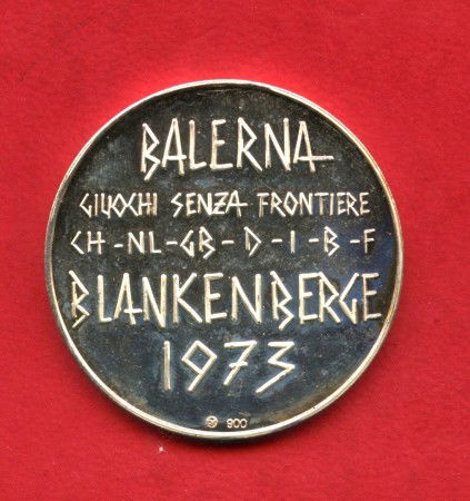 1973 - SVIZZERA - LOTTO/M47548 - MEDAGLIA ARGENTO BALERNA GIOCHI SENZA FRONTIERE