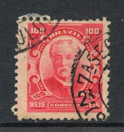 1906 - BRASILE - 100r. WANDELKOLK - USATO - LOTTO/28841