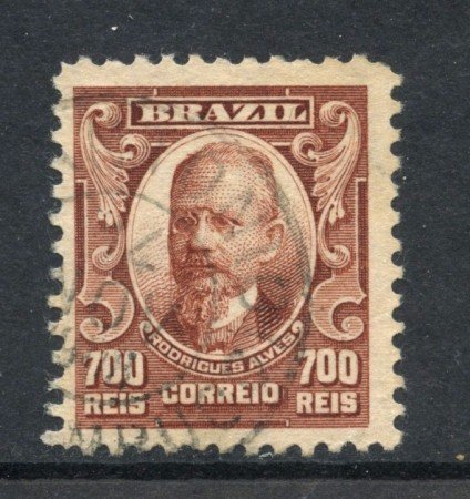 1906 - BRASILE - 700r. RODRIGUES ALVES - USATO - LOTTO/28847