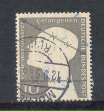1953 - LOTTO/10497U - GERMANIA FEDERALE - 10p. PRIGIONIERI DI GUERRA - USATO