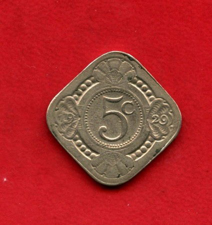1929 - OLANDA - LOTTO/M47525 - 5 CENTESIMI  REGINA GUGLIELMINA I°