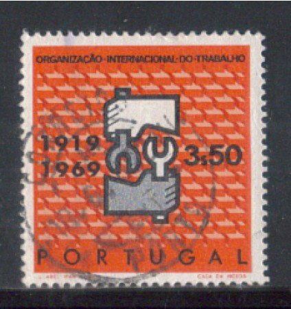 1969 - LOTTO/9833BU - PORTOGALLO - 3,50e. O.I.L. - USATO