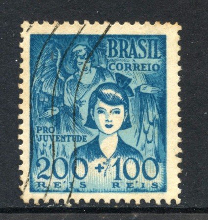 1940 - BRASILE - 200+100r. - PRO GIOVENTU' - USATO - LOTTO/28891