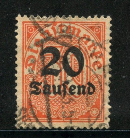 1923 - GERMANIA REICH SERVIZI - 20 su 30p. ARANCIO - USATO - LOTTO/29264