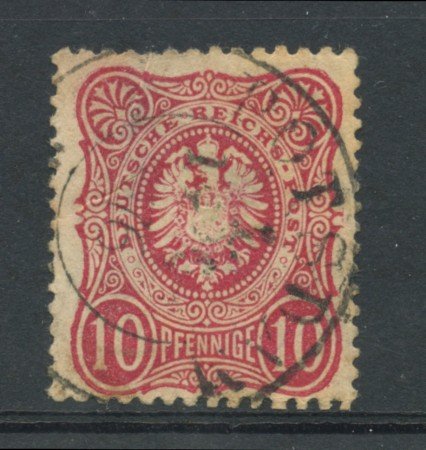1875 - LOTTO/17667 - GERMANIA  IMPERO - 10p. ROSA  - USATO
