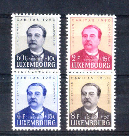 1950 - LOTTO/LUS442CPL - LUSSEMBURGO - CARITAS PRO INFANZIA 4v.- LING.