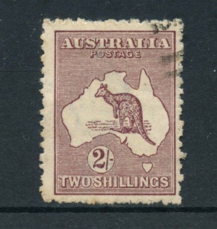 1923/25 - LOTTO/21541B - AUSTRALIA - 2s. BRUNO LILLA - USATO
