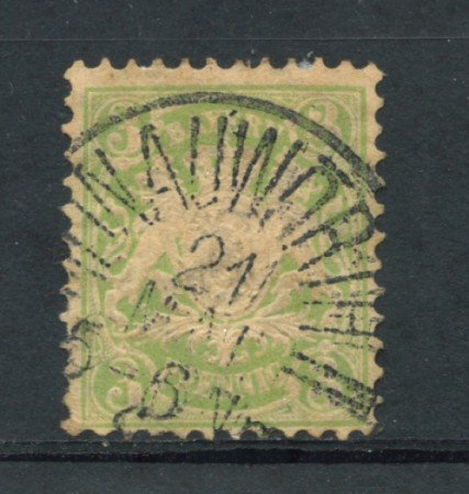BAVIERA - 1881 - LOTTO/21856 - 3 p. VERDE - USATO