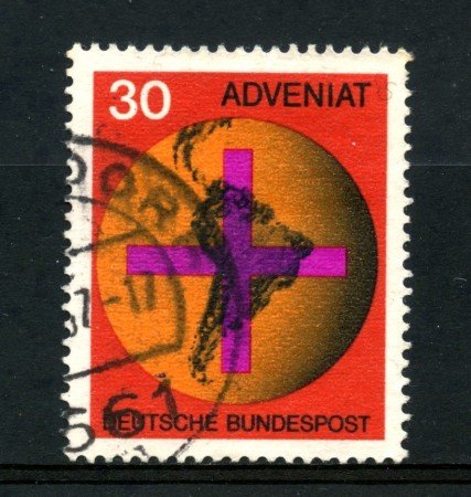 1967 - GERMANIA FEDERALE - 30p. MOVIMENTO ADVENIAT - USATO - LOTTO/30939U