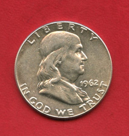 1962 - STATI UNITI - LOTTO/M47553 - 1/2 DOLLARO ARGENTO B. FRANKLIN