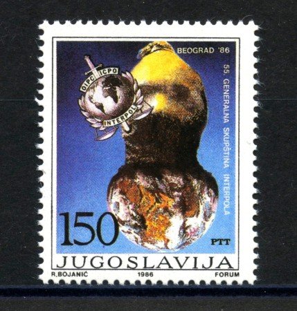 1986 - JUGOSLAVIA - LOTTO/38397 - ASSEMBLEA INTERPOL - NUOVO