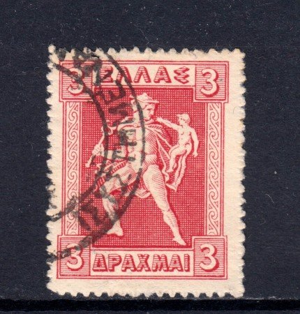 1912/22 - GRECIA - 3d. ROSSO MERCURIO - LOTTO/32373