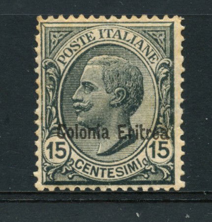 1918/20 - LOTTO/14986 - ERITREA - 15 CENT. ARDESIA - LING.
