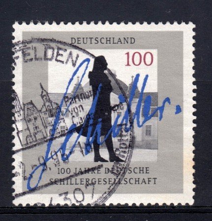 1995 - GERMANIA FEDERALE - 100p. SCHILLERGESELLSCHAFT - USATO