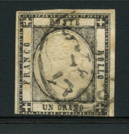 1861 - lotto/12731 - regno - 1 gr. GRIGIO NERO - USATO