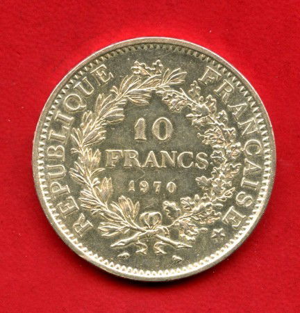 1970 - FRANCIA - LOTTO/M47528 - 10 FRANCHI ARGENTO ERCOLE