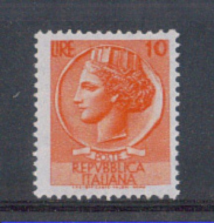 1955 - LOTTO/6265N - REPUBBLICA - 10 LIRE SIRACUSANA CON NUMERO