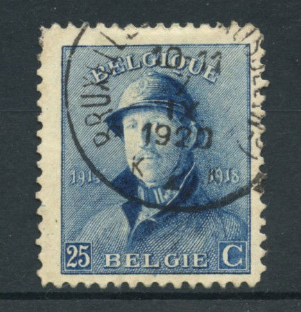 1919 - LOTTO/21513 - BELGIO - 25 cent. AZZURRO - USATO