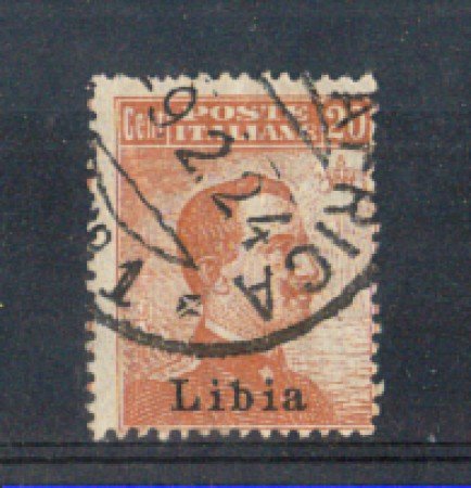 LIBIA - 1918 - LOTTO/LIBIT20U - 20 CENT. ARANCIO USATO