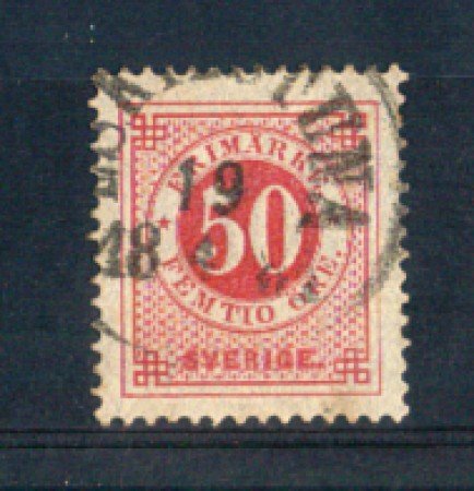 1872 - LOTTO/SVE24IU1  - SVEZIA - 50o. ROSA - USATO