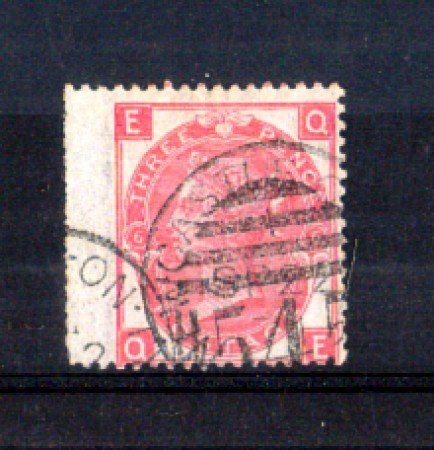 1867 - LOTTO/11190 - GRAN BRETAGNA - 3p. ROSA TAV.6 - USATO