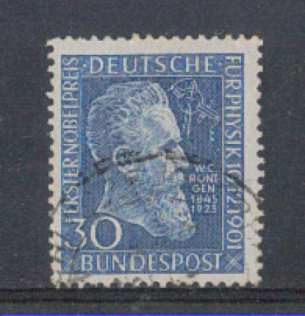 1951 - LOTTO/3183B - GERMANIA FEDERALE - 30p. RONTGEN - USATO