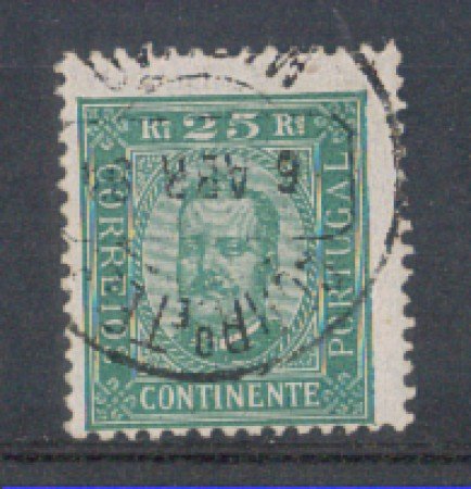 1892 - LOTTO/9646EU - PORTOGALLO - 25r. VERDE - USATO