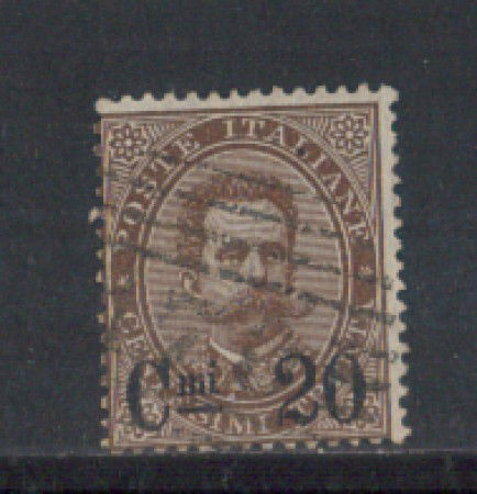 1890 - LOTTO/REG51UA - REGNO - 20c. SU 30c. BRUNO SCURO - USATO