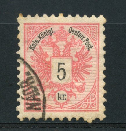 1883 - LOTTO/14176 - AUSTRIA - 5 Kr. ROSA - USATO