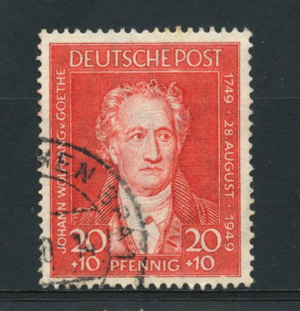 1949 - LOTTO/15763U - GERMANIA BIZONA - 20p. GOETHE - USATO