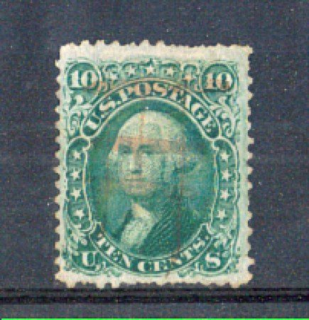 1861 - LOTTO/2932 - STATI UNITI - 10c. G.WASHINGTON
