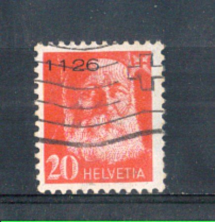 1935 - LOTTO/SVIFR15AAU - SVIZZERA - 20c. FRANCHIGIA - USATO