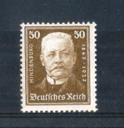 1927 - LOTTO/GER397L - GERMANIA REICH - 50p.  HINDENBURG - LINGUELLATO