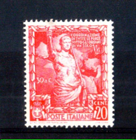 1938 - LOTTO/11288 - REGNO - 20c. PROCLAMAZIONE IMPERO - NUOVO