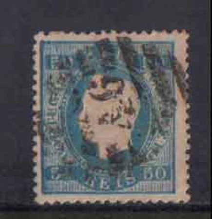 1870 - LOTTO/9634AUA - PORTOGALLO - 50 r. AZZURRO - USATO