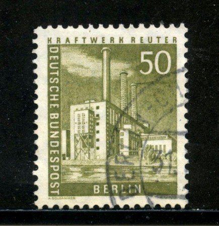 1956/63 - BERLINO - 50p. OFFICINE REUTER - USATO - LOTTO/29230