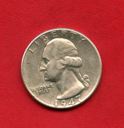 1947- STATI UNITI - LOTTO/M47557 - 1/4 DI DOLLARO ARGENTO WASHINGTON