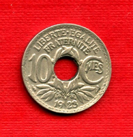1923 - LOTTO/M21751 - FRANCIA - 10 CENTESIMI MONOGRAMMA