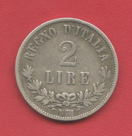 1863 - REGNO - 2 LIRE ARGENTO VITTORIO EMANUELE II°  - LOTTO/M34626