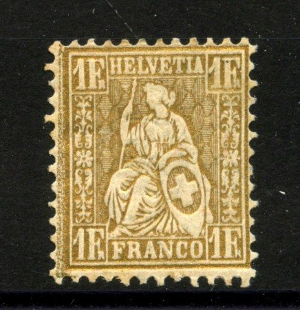 1881 - SVIZZERA - LOTTO/40627 -  1 FRANCO ORO - LINGUELLATO