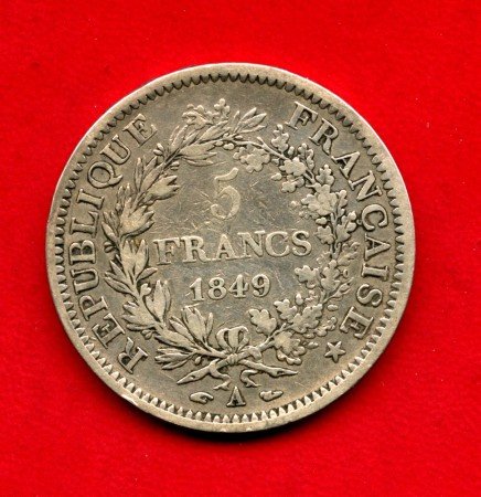 1849 - FRANCIA - LOTTO/M39162 - 5 FRANCHI ARGENTO