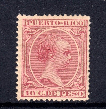1890 - PORTORICO - 10 CENT. DI PESO ROSA - LINGUELLATO - LOTTO/5063