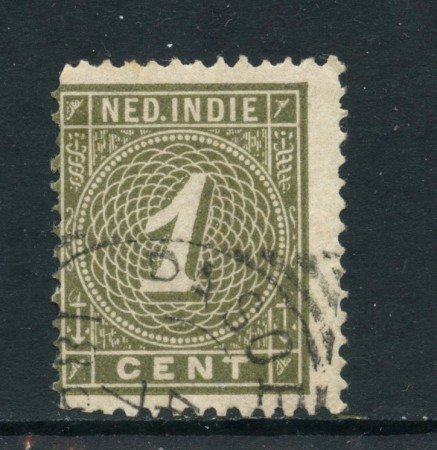 1883/90 - INDIE OLANDESI - 1c. OLIVA - USATO - LOTTO/28758
