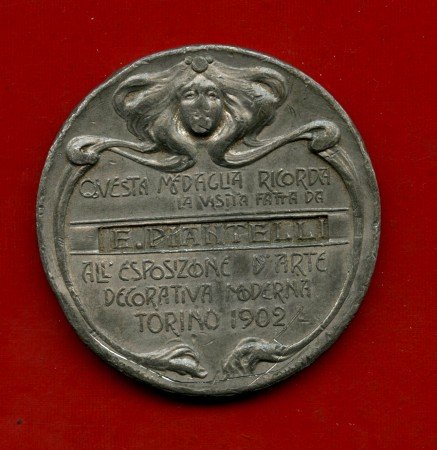 1902 - ITALIA - TORINO MEDAGLIA ESPOSIZIONE DI ARTE DECORATIVA MODERNA - LOTTO/M30123